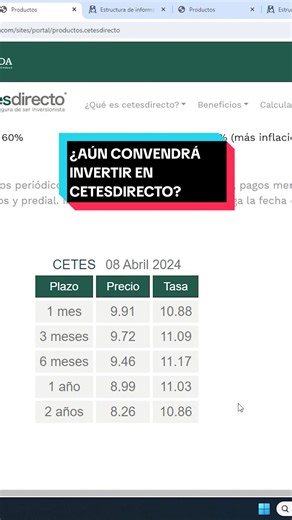 Ante la bajada de tasas Manolo y Omar analizan si aun es conveniente invertir en Cetes. Contenido con fines informativos y académicos, no representa ninguna recomendación. Video con nuestras opiniones. @Omar - Educación Financiera @Lago de los Business #campeonesfinancieros #opinionespersonales #cetes #cetesdirecto #bonos #bonddia #invertirencetes #cetesa28días #invertirencetesen2024