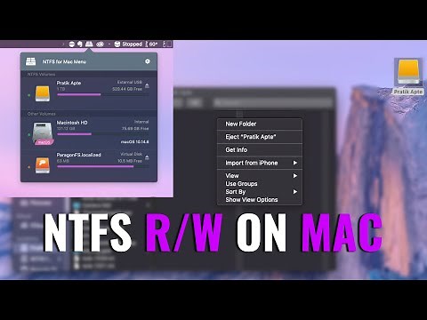 Read/Write on Windows NTFS Hard Drive on Mac OS