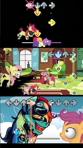FNF Dark Pony Comparison: Twilight vs Fluttershy vs Rainbow Dash! #FNF #FNFMod #CorruptedPony
