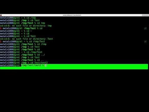 Moving Around the Linux Shell Script Tutorial Change Directory Folder