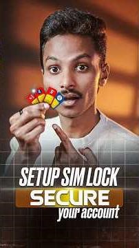 Setup SIM CARD LOCK- Secure your accounts 🫱🏻‍🫲🏼