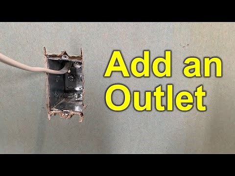 Attach a metal electrical box to a stud to add an outlet or switch