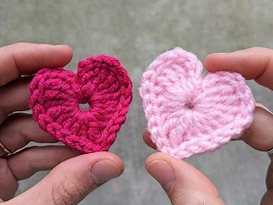 Crochet Heart Pattern (Tiny Size) - Crochet Bits