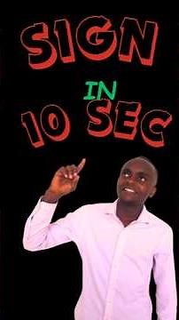 SIGN IN 10 SEC; SIGN PURPLE