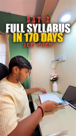 I Fixed My Day 1 Mistake… (Day 2 / 170 Days) #jee #class11 #studywithme