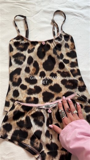 Woof Bikinis on Instagram: "leopard cotton set 🎀"