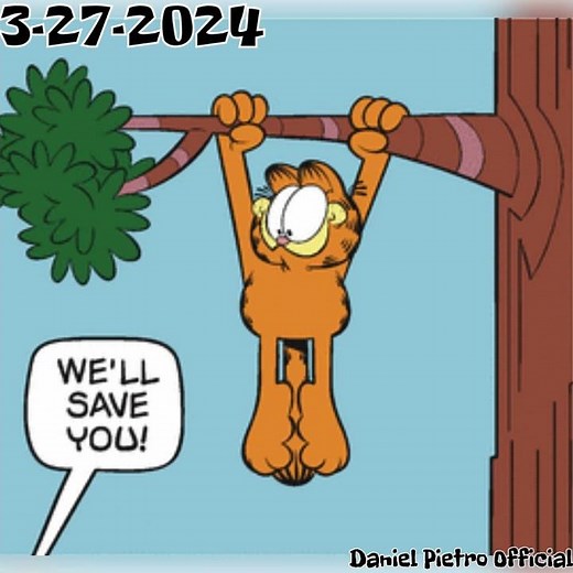 Funny Garfield Comics 26 - Climbing a tree #youtube #garfield #funny #memes #shorts #animation #meme