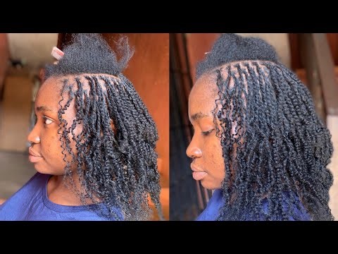 Natural-Looking Micro Twists Tutorial | Using Lush Kinky on Natural Hair