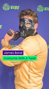 Frank totally nailed this 'James Bond' costume twist! Do you think James should wear this out tonight? 🤣 #vibefm | Vibe FM