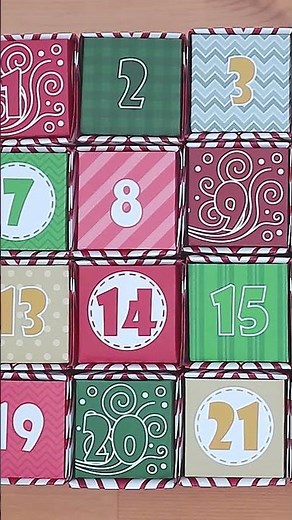 Easy DIY Advent Calendar | Christmas Countdown | Christmas Decorations #shorts