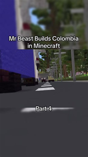 Mr Beast Builds Colombia in Minecraft #minecraft #mrbeast #minecraftbuilding #colombia🇨🇴