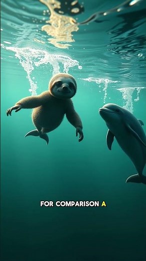 sloths swim better than dolphins surprising animal facts #wildlife #nature