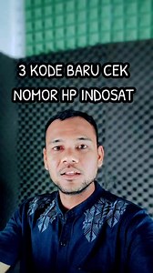1.3K views · 583 reactions | 3 Kode baru cek nomor indosat #tutorial #tutorialandroid #ceknomor #caraceknomorsendiri | Udo Parno | Facebook