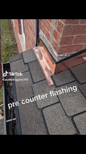 Copper Step Flashing with GAF Woodlands Shingles - Coming Soon!