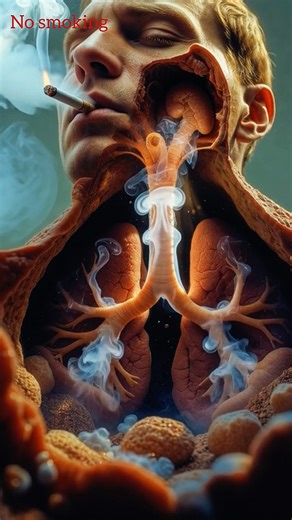 Inside the Body of a Smoker | Shocking 3D Medical View ##SmokingEffects #StopSmoking #YTShorts