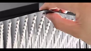 BYH build your home Rainfall 1-Spray Square 12 in. Modern Shower System Shower Head with Handheld in Brushed Nickel (Valve Included) SF-6001-BN-2