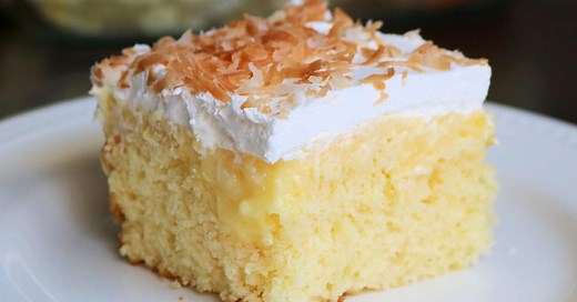 Easy Hawaiian Pineapple Coconut Poke Cake - Kindly Unspoken