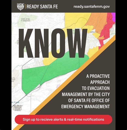 🚨 New Tool to Help Santa Fe Stay Safe 🚨 The City of Santa Fe has launched Ready Santa Fe, a new online tool that helps residents prepare for emergencies and stay informed. 🗺️ Ready Santa Fe works with Alert Santa Fe by adding a live map that shows where emergencies and hazards are happening in real time. 🔥🌧️🌬️ The platform includes information on: • Wildfires • Weather warnings • Air quality • Flood hazard areas • Emergency preparedness During major emergencies, Ready Santa Fe can also sho
