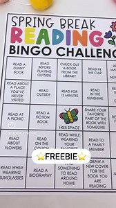 Keep your students reading over break with the Spring Break Reading Challenge! https://www.teachcreatemotivate.com/free-spring-reading-challenge/?utm_campaign=meetedgar&utm_medium=social&utm_source=meetedgar.com | Teach.Create.Motivate | Facebook