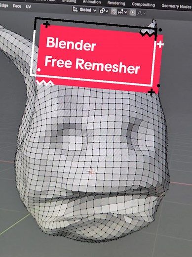 Blender Free Remesh Tool Tutorial