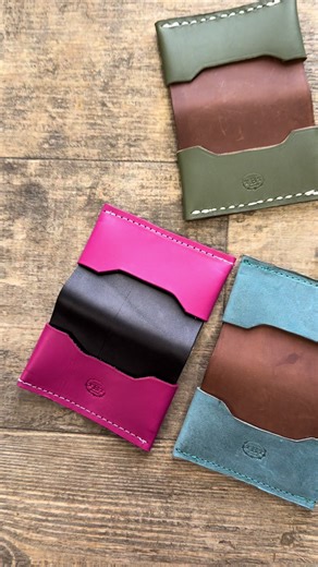 Minimalist card wallets just hit the website #leatherwork #wallet #leatherwallet #cardwallet
