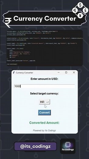 Create Currency Converter using Python!
