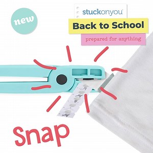 Snap to our newest labelling option. Don't use it unless you've labelled it this back-to-school! | Stuck On You