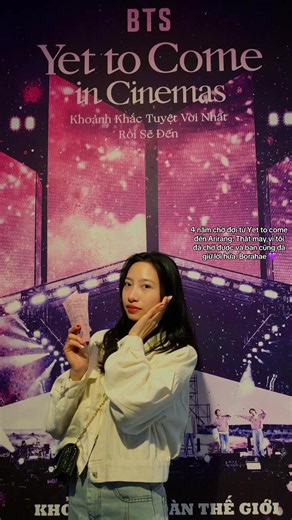 Tôi gặp Bangtan vào 2022 ngay trước thời điểm thông báo tạm dừng hoạt động. Concert đầu tiên tôi đi xem là Yet to come in Busan tại rạp. Rồi họ đi nghĩa vụ, đi tour solo. Tôi đã gặp Suga, J-Hope. Và cuối cùng, vào Festa 2026, tôi đã lần đầu tiên được gặp Bangtan của mình. Thật may vì tôi đã chờ được và thật may vì bạn đã giữ lời hứa. Borahae💜 #bts #armybts #arirang #festa #trending