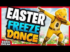 🐤 This Duck’s Dance Moves Will CRACK You Up! | Easter Freeze Game for Kids | Just Dance Brain Break