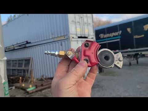 Releasing trailer brakes...moving semi-trailers with forklift
