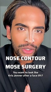 Nose Contour > Nose Surgery 👌🏾 👀 @rarebeauty Soft Pinch Liquid Contour shade Serene @narsissist Creamy Concealer shade Chestnut and Light Reflecting Luminizing Powder shade Electra @makeupbymario Soft Setting Powder shade 03 @diorbeauty Powder Bronzer shade 04 @onesize Powder Melt Setting Spray #nosecontour #nosecontourtutorial #contour #makeup | Aditya Madiraju