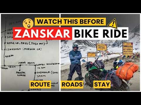 Ep.8 How to Plan Zanskar Bike Ride | Route & Road Conditions