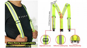 Watch Men Perry suspenders with hook end non matel on Amazon Live