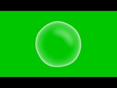 White Floating Bubble Animation Loop | Green Screen | 4K | 60FPS | Free Download