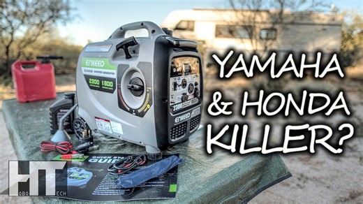 Pure sine inverter generator with 30 AMP RV hookup! Enkeeo 2300 watt digital generator review