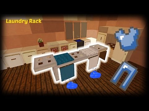 Minecraft - How to make a Laundry Rack