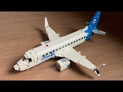 Revamped Lego Alaska airlines 737max8