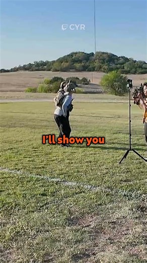 Cyr destroys his camera at the shooting range