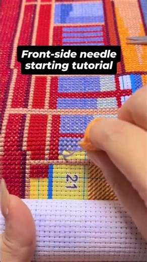 How to Start Stitching from the Front: Cross-Stitch Front Start Tutorial