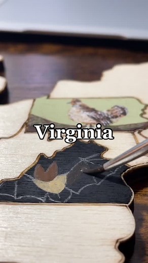 Virginia’s big-eared bat! Follow along to see your state!! #stateanimals #paintingstates #virginia #bat