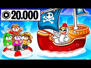 Dépenser 20.000 ROBUX pour une Course de BATEAU NEIGE LUGE sur Roblox !