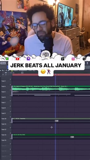 June on Instagram: "JERK BEATS ALL JANUARY 🙂‍↔️🕺 #fyp #jerk #beats #producer #music"