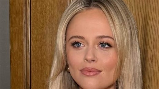 Emily Atack looks worlds away from brash Sarah Stratton