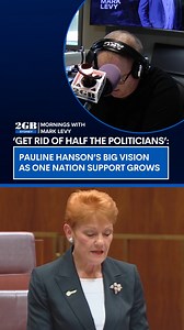190K views · 12K reactions | "I'd like to get rid of half the politicians, they're absolutely useless"  Pauline Hanson had a big message for Australia as One Nation's support rises. MORE: https://omny.fm/shows/the-ray-hadley-morning-show/ill-cook-him-a-steak-pauline-hanson-one-nation-eye-barnaby-joyce | 2GB Sydney | Facebook