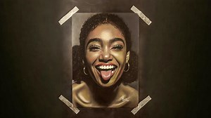 The cheerful girl realistic drawing: Fun and expressive pencil portrait guide