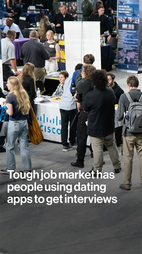 Bloomberg Business on Instagram: "The job market is tough so some job seekers are becoming creative and turning to Hinge, Grindr and other apps to make employment connections. Tap the link in our bio to read more."