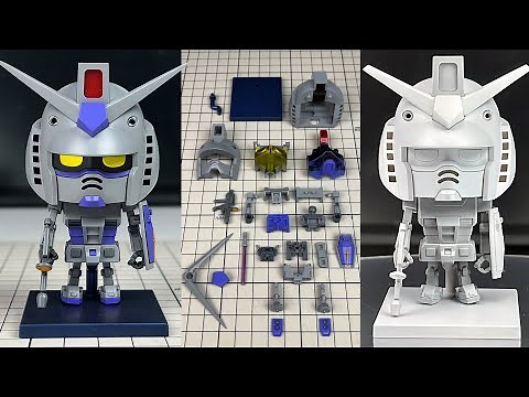 タイムラプス 1/1ガンプラくん G3カラー・全塗装 #shorts