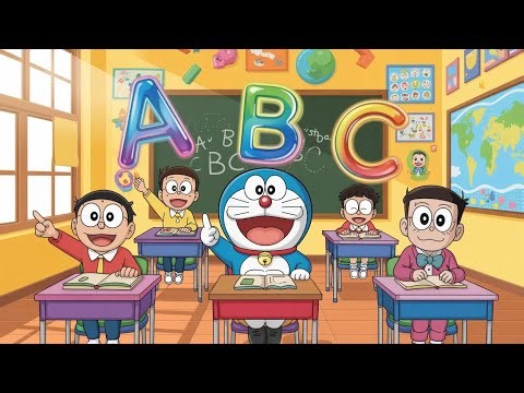 Doraemon and Friends Learning ABC at School | Fun Alphabet Learning for Kids