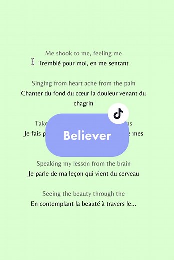 Believer - Imagine Dragons 🎶 traduit en français 🇫🇷 #lyrics #traduction #traductionmusique #traductionfrancais #traduction_song #musique #believer #imaginedragons