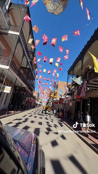 Honoring Victims with Prayer Flags on Bourbon Street